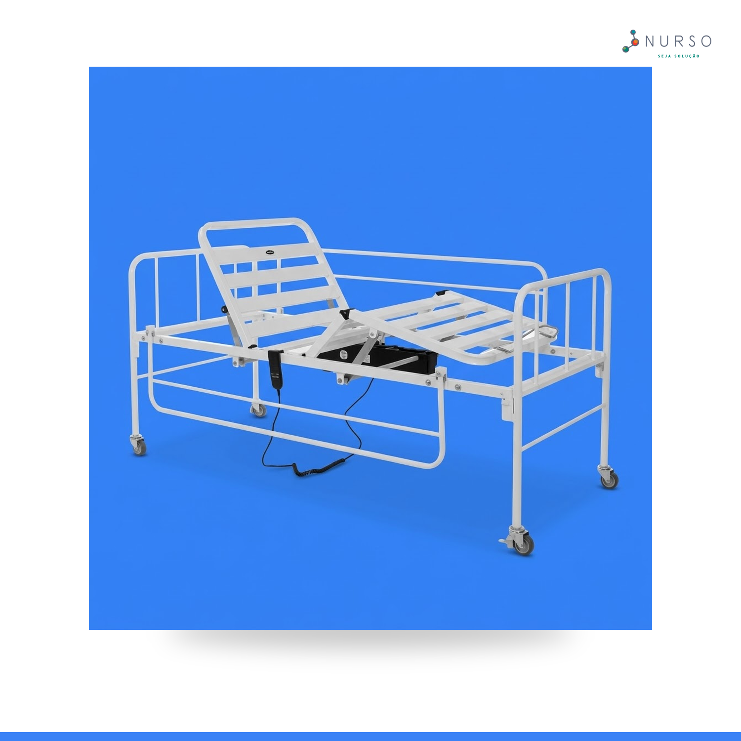 Cama Motorizada Simples Com Altura Fixa até 130Kg
