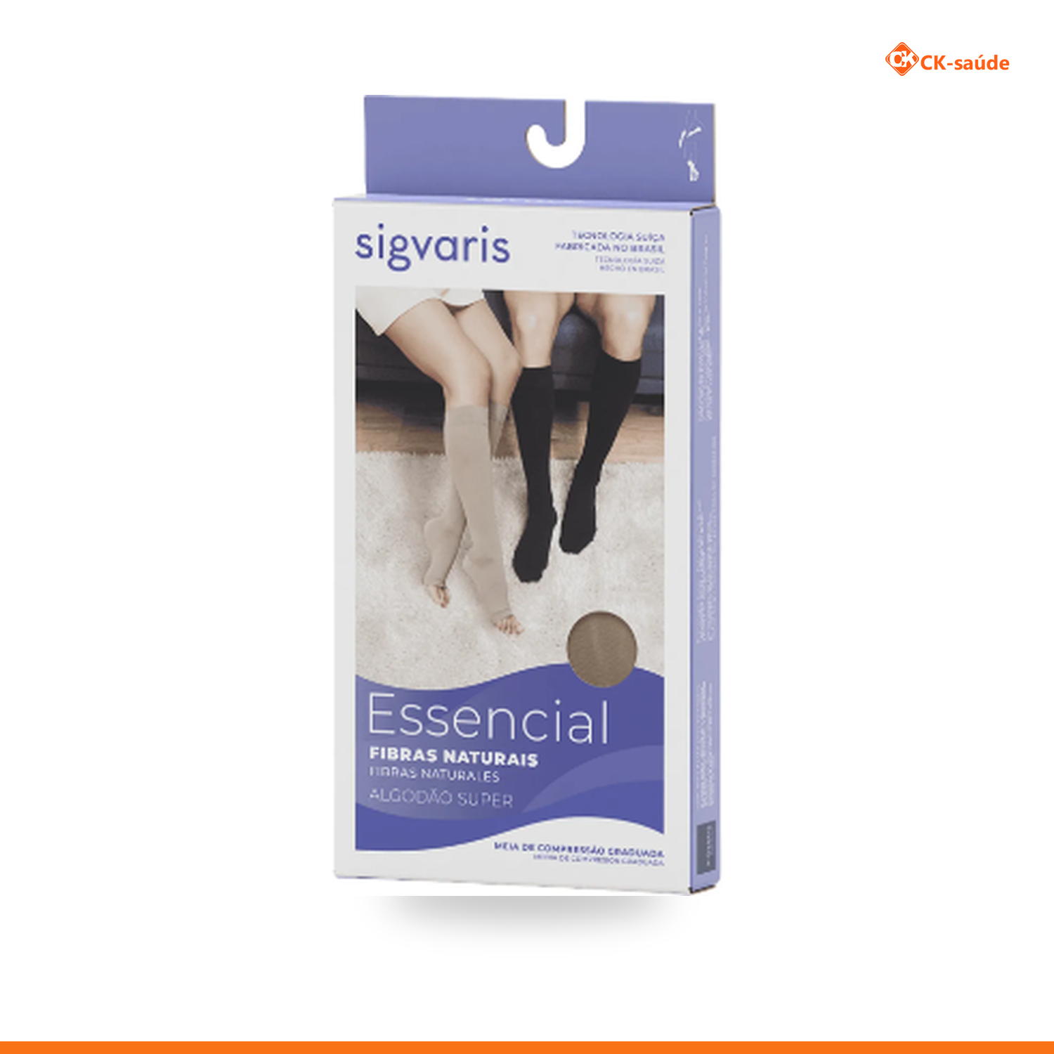 Meia 3/4 Algodão Super Tech 20-30 Mmhg Sigvaris