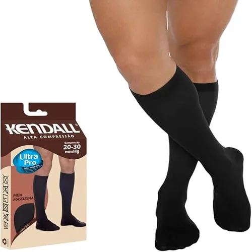 Meia 3/4 (Ad) Masculina 20-30 Preta M Kendall 1532