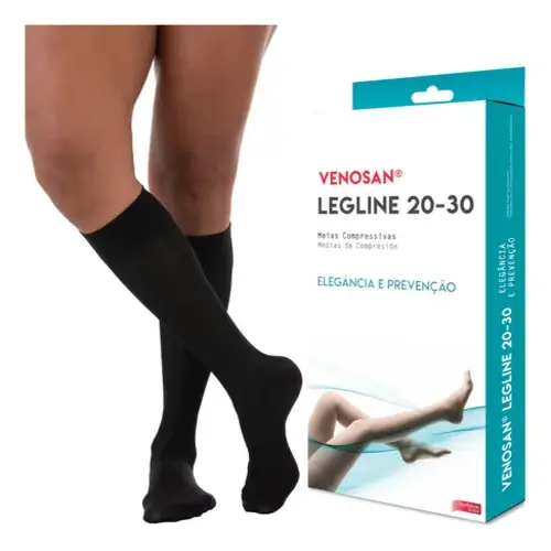 Legline Ad 20-30 M Fechado Preto Venosan